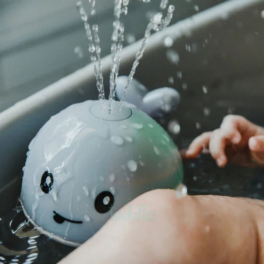 Juguete De Baño Ballena Para Niños Ballena Led Rociador Agua