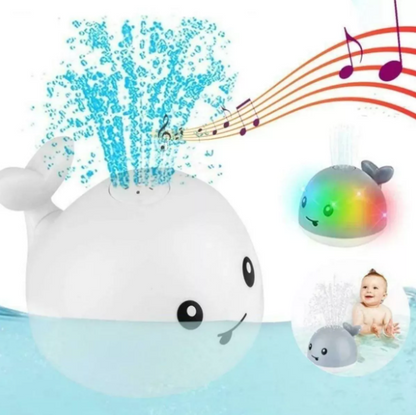 Juguete De Baño Ballena Para Niños Ballena Led Rociador Agua