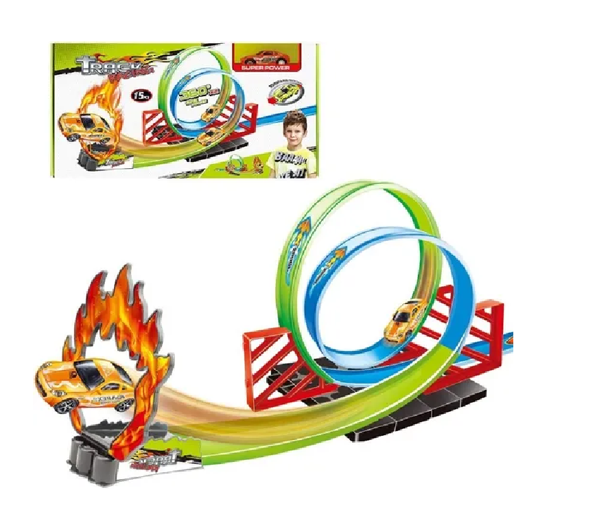 Pista De Carro Juego De Carrera Fuego 15 Pcs 228